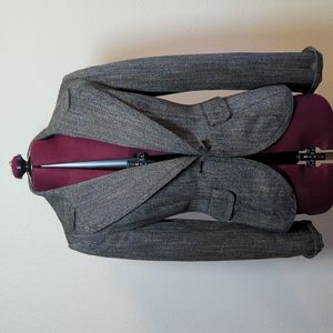 WHBM White House Black Market Women's Blazer 00 gray grey suit jacket 🧥 fit 🥰